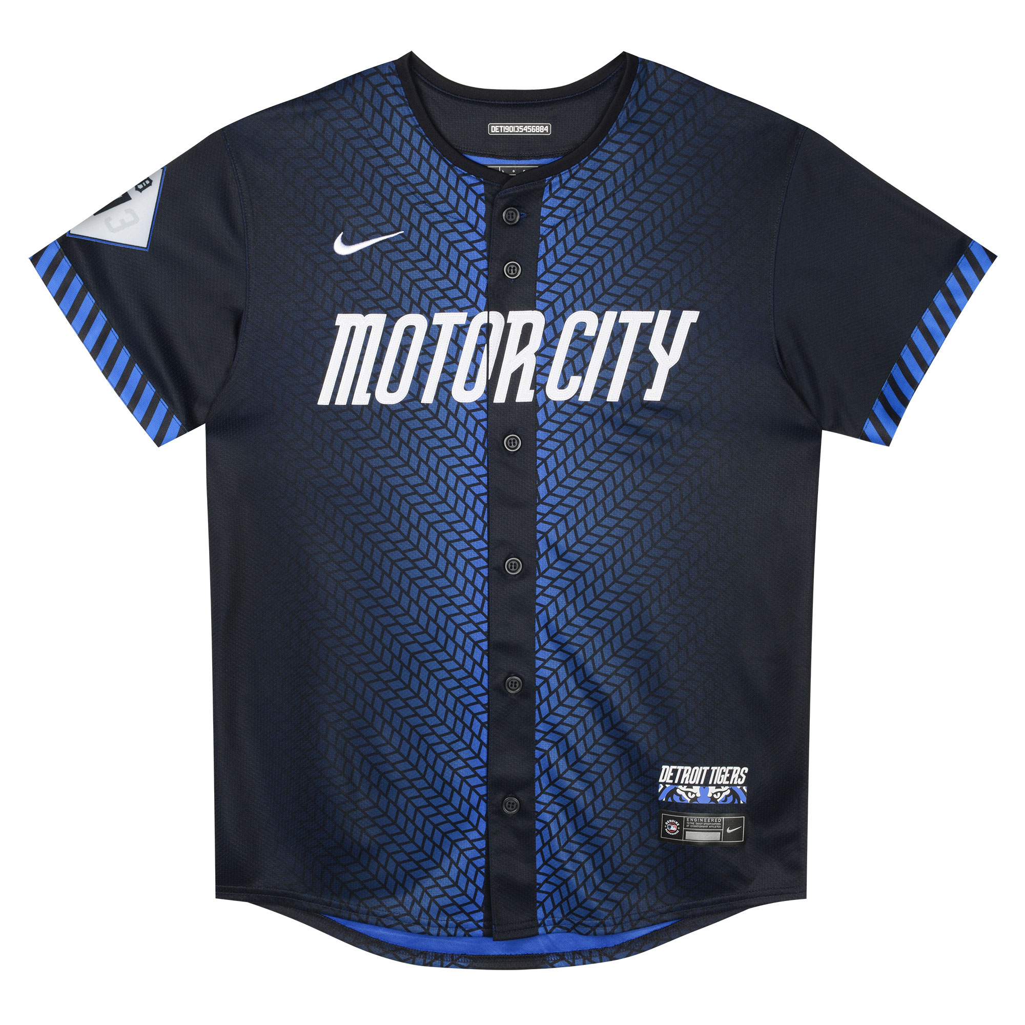 Alternative view of Javier Baez Detroit Tigers Preschool 2024 City Connect Limited Jersey - Navy