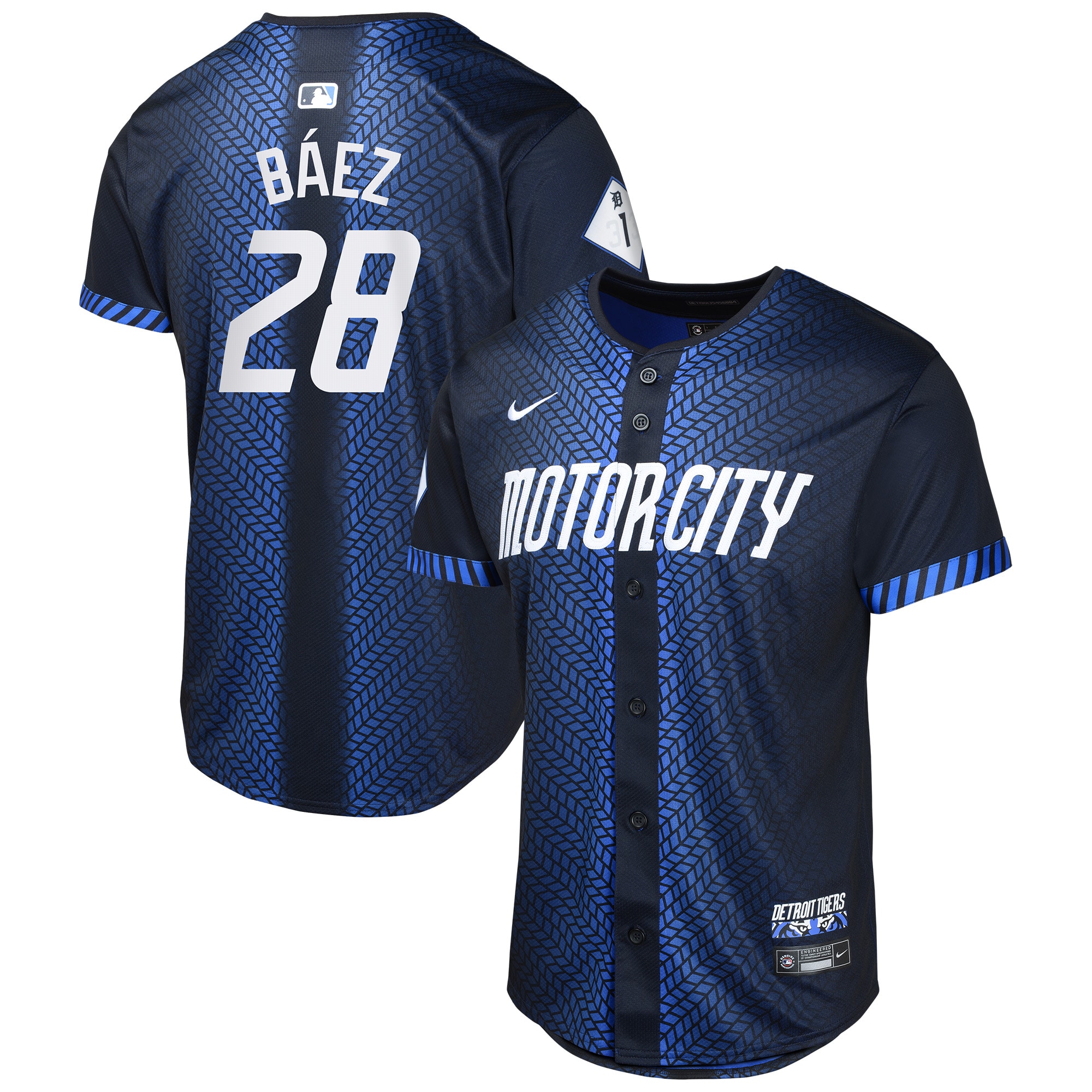 Javier Baez Detroit Tigers Youth 2024 City Connect Limited Jersey - Navy