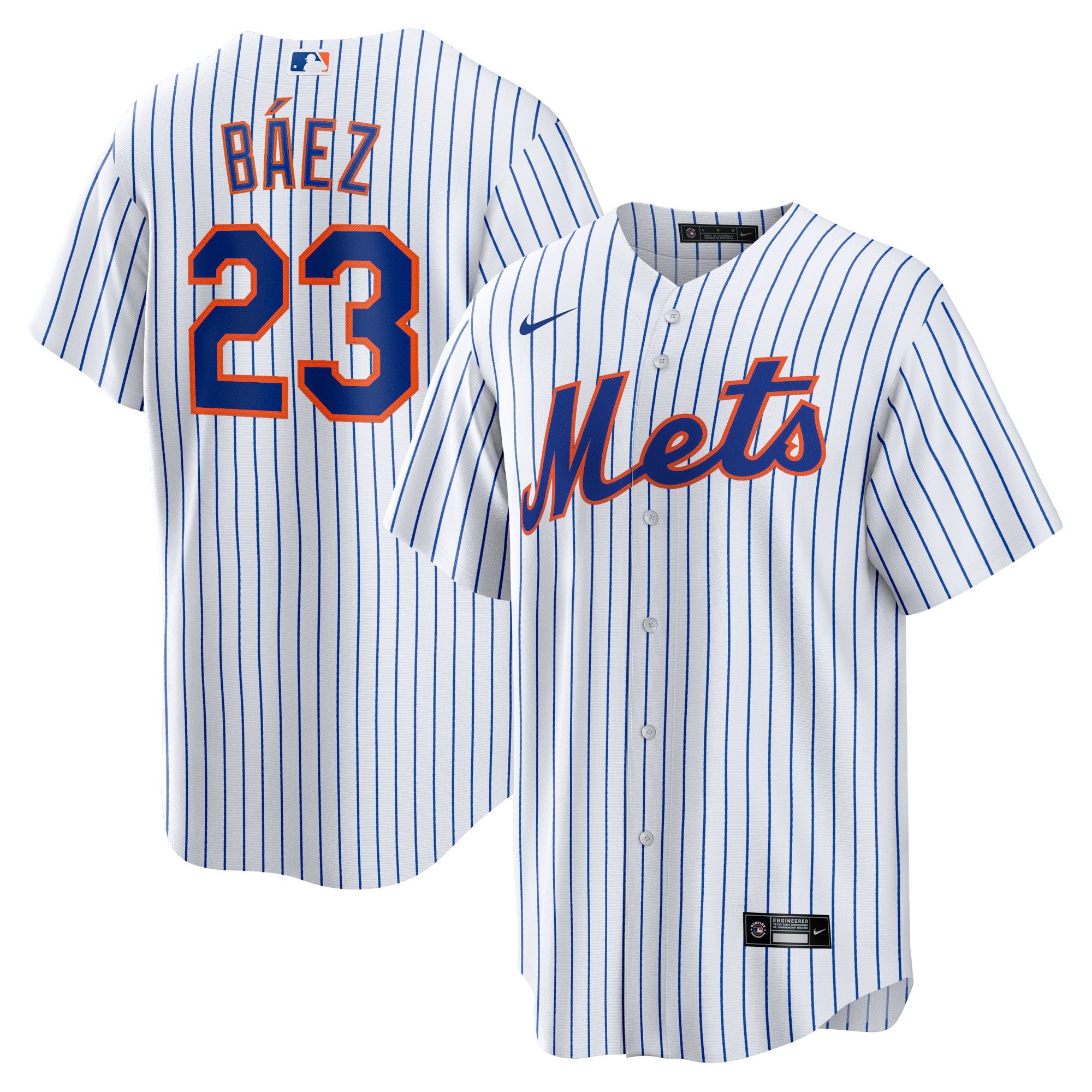 Javier BÃƒÆ’Ã‚Â¡ez New York Mets Home Official Replica Player Jersey - White