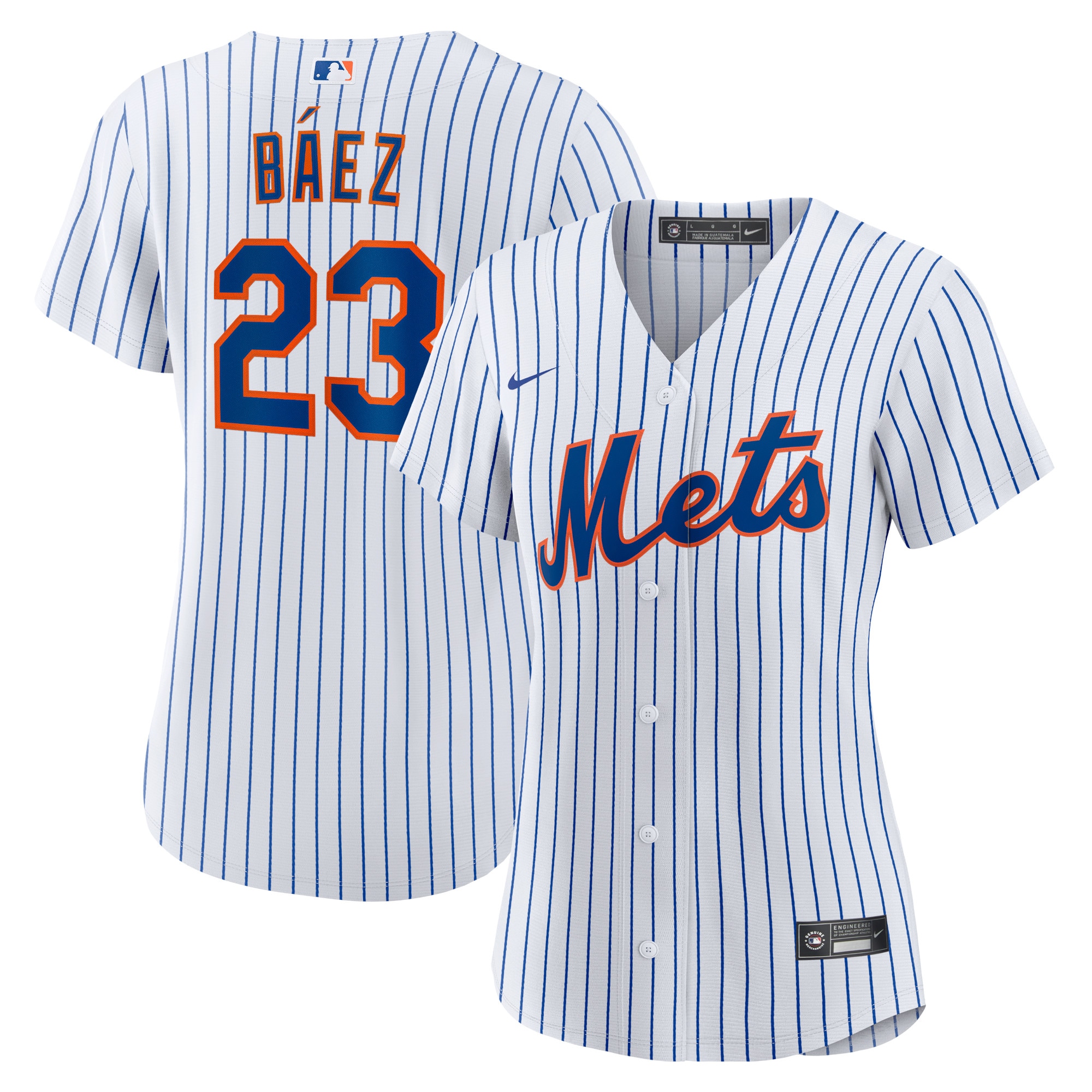 Javier BÃƒÆ’Ã‚Â¡ez New York Mets Women's Home Official Replica Player Jersey - White