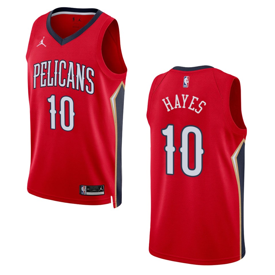Jaxson Hayes Statement Edition New Orleans Pelicans 2022-23 Red Swingman Jersey