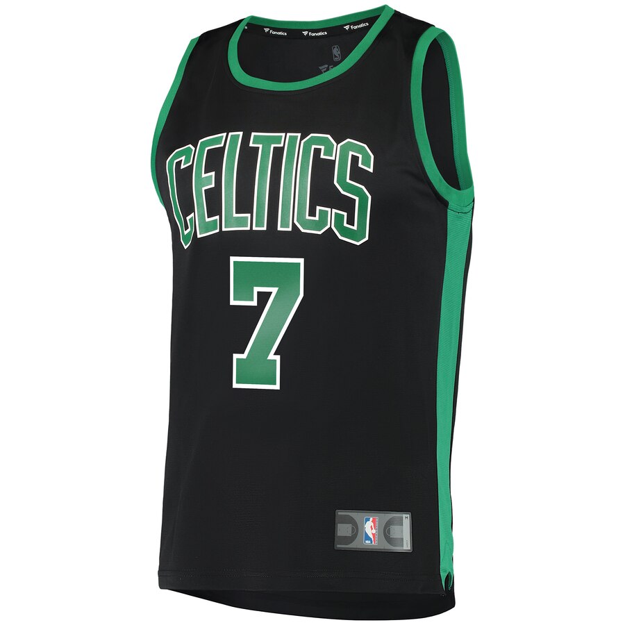 Alternative view of Jaylen Brown Boston Celtics Fanatics Branded Fast Break Replica Player Jersey - Statement Edition - Black