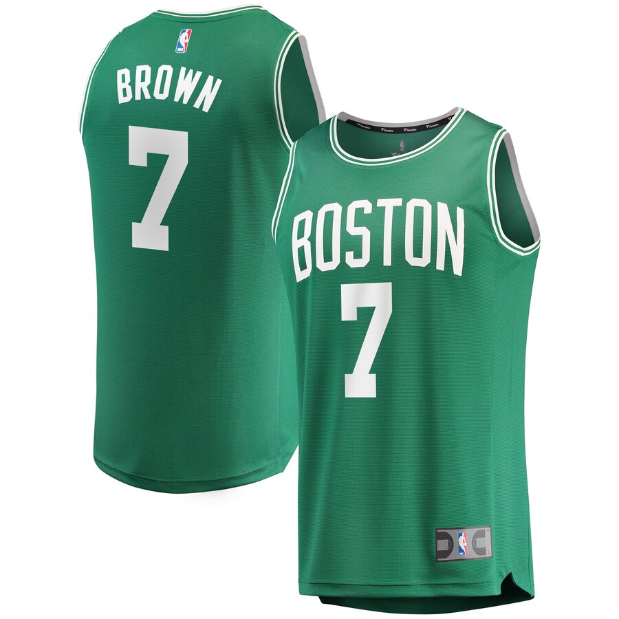 Jaylen Brown Boston Celtics Fanatics Branded Fast Break Replica Player Jersey – Green