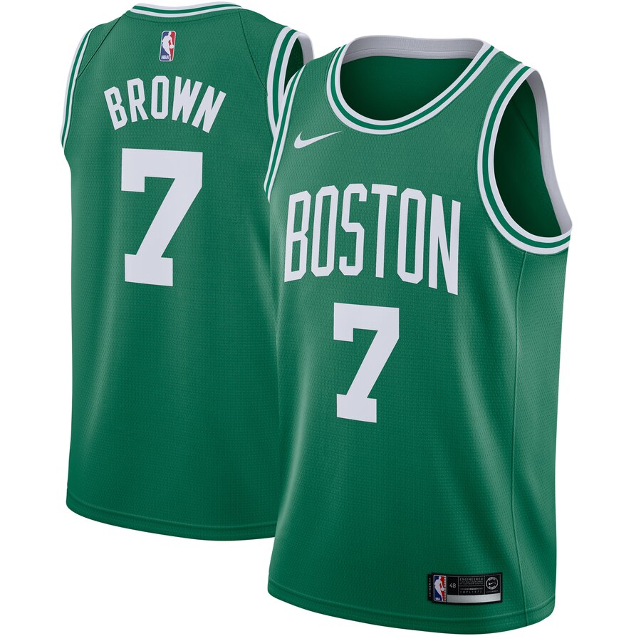 Jaylen Brown Boston Celtics Swingman Jersey Green - Icon Edition