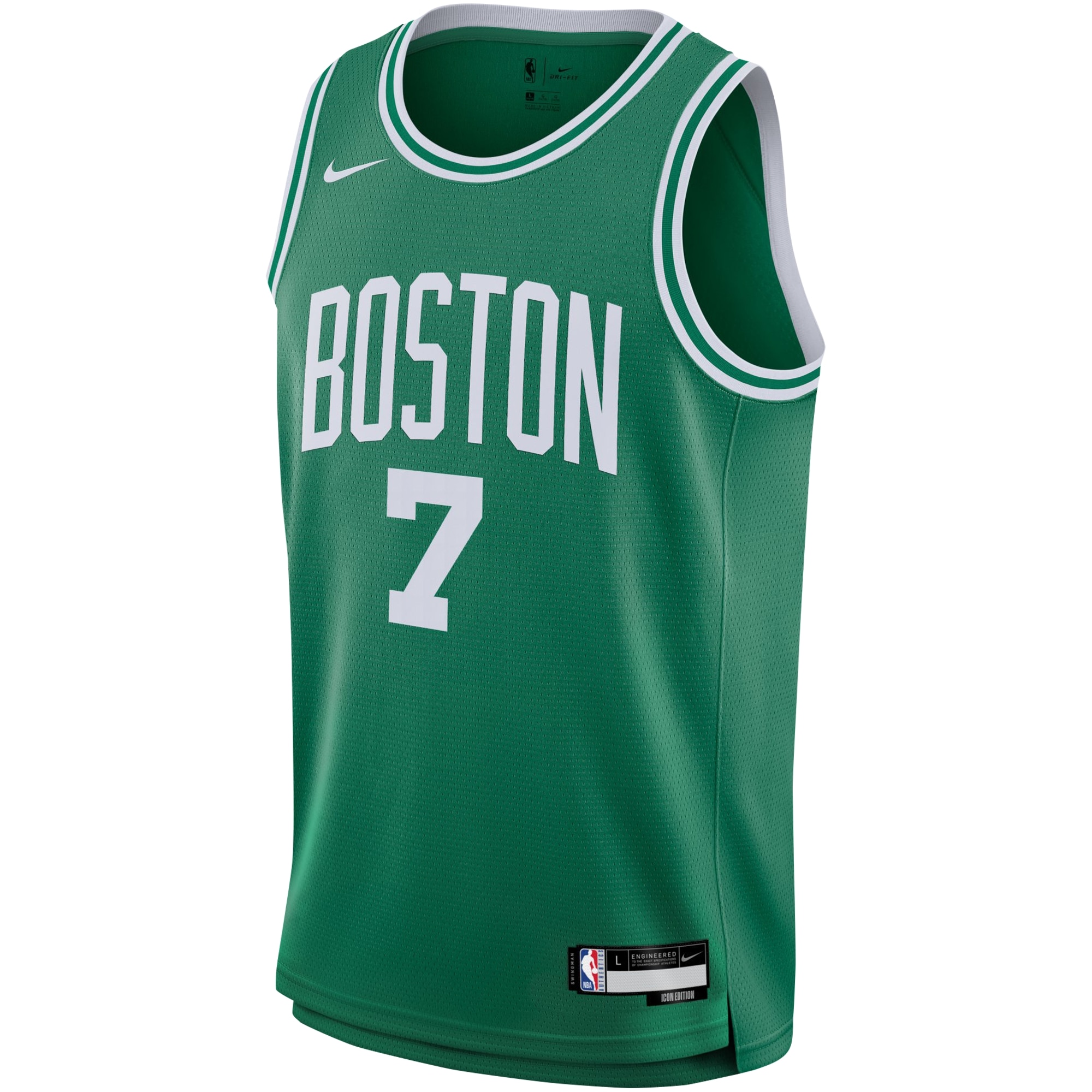 Alternative view of Jaylen Brown Boston Celtics Youth Swingman Jersey - Icon Edition - Kelly Green