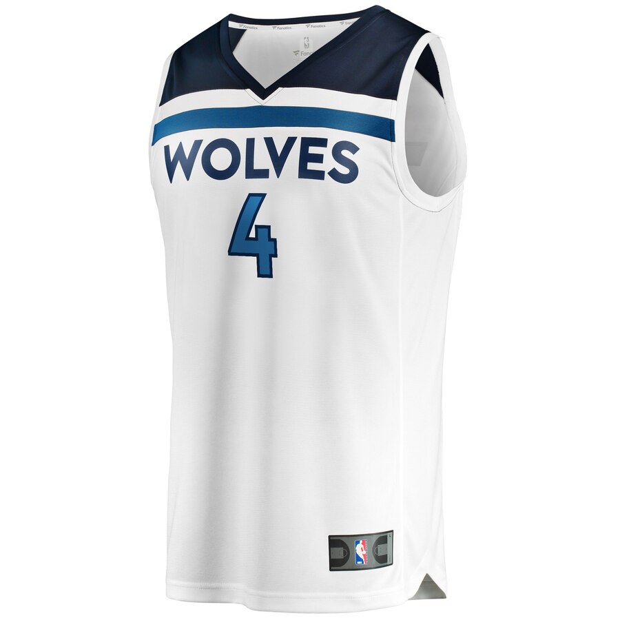 Alternative view of Jaylen Nowell Minnesota Timberwolves Fanatics Branded Fast Break Replica Jersey White - Association Edition