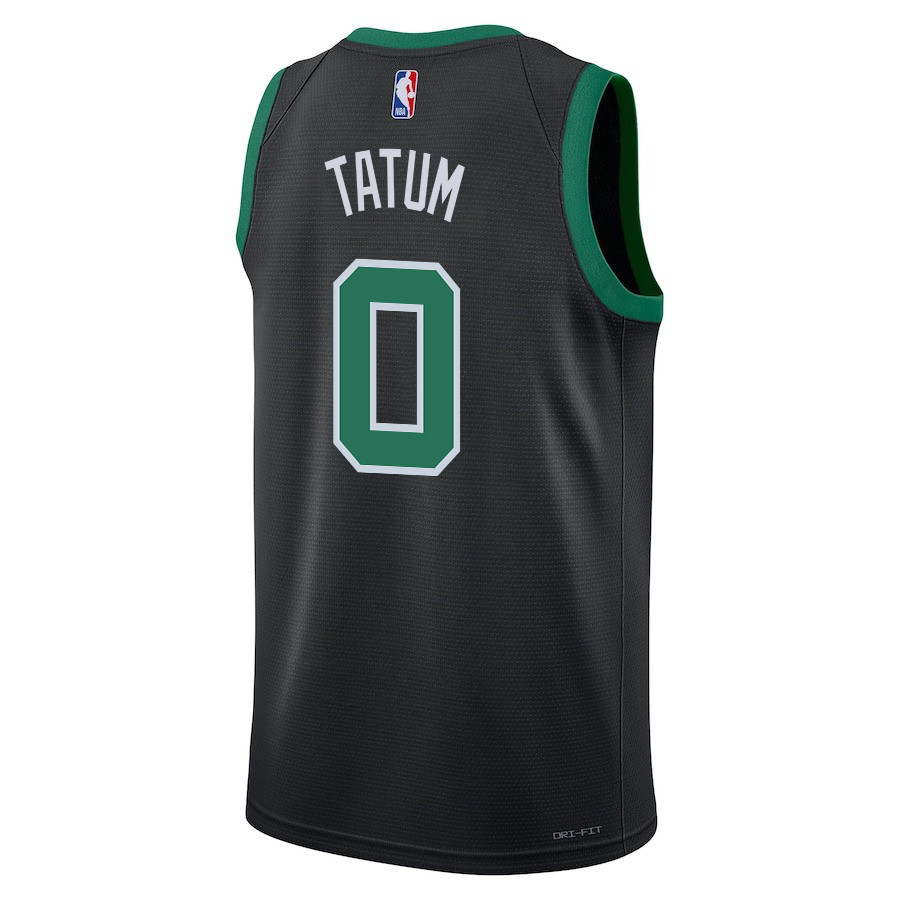 Alternative view of Jayson Tatum 0 Boston Celtics 2024 FINALS CHAMPIONS Swingman Jersey - Statement Edition - Black - JS448