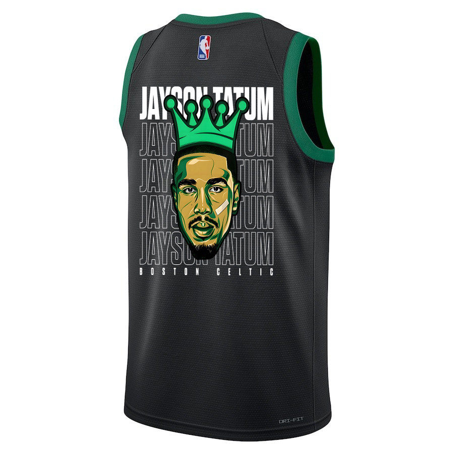 Alternative view of Jayson Tatum 0 Boston Celtics 2024 The King Of Champions Swingman Jersey - Finals Champions Patch - JS280