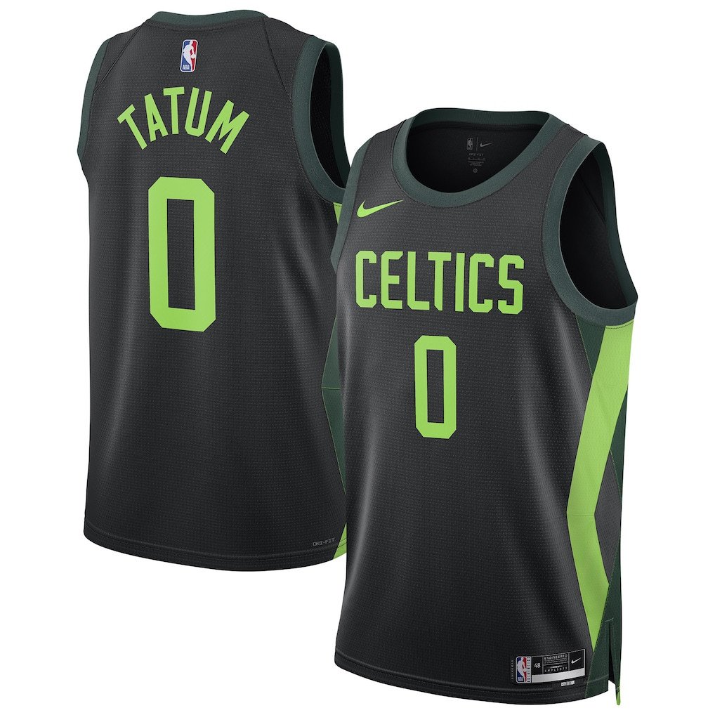 Jayson Tatum 0 Boston Celtics Unisex 2024/25 Swingman Player Jersey - City Edition - Black - JS501