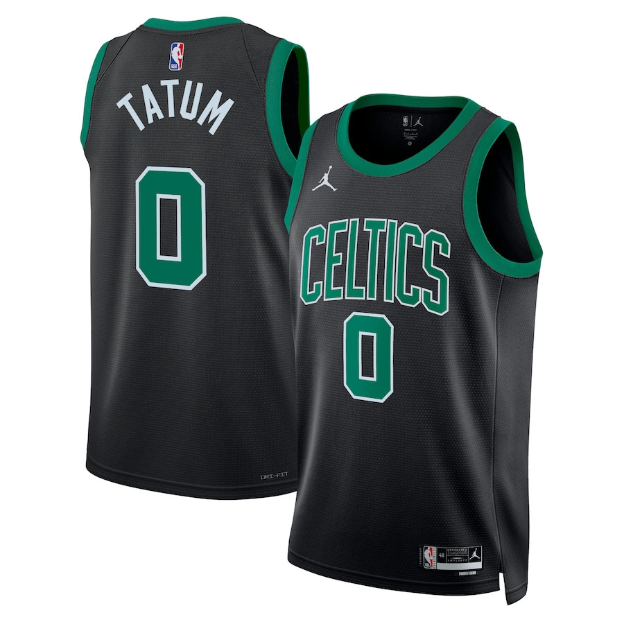 Jayson Tatum 0 Boston Celtics Unisex Swingman Jersey - Statement Edition - Black - JS544
