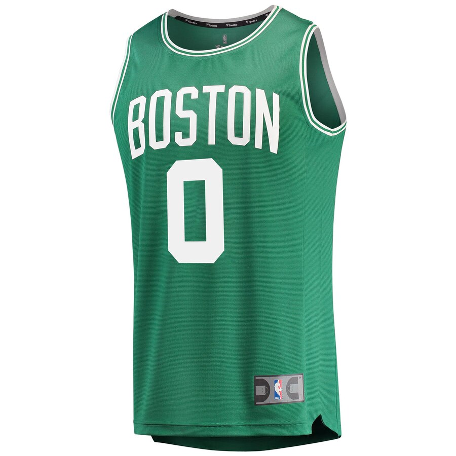 Alternative view of Jayson Tatum Boston Celtics Fanatics Branded Youth Fast Break Replica Jersey Green - Icon Edition