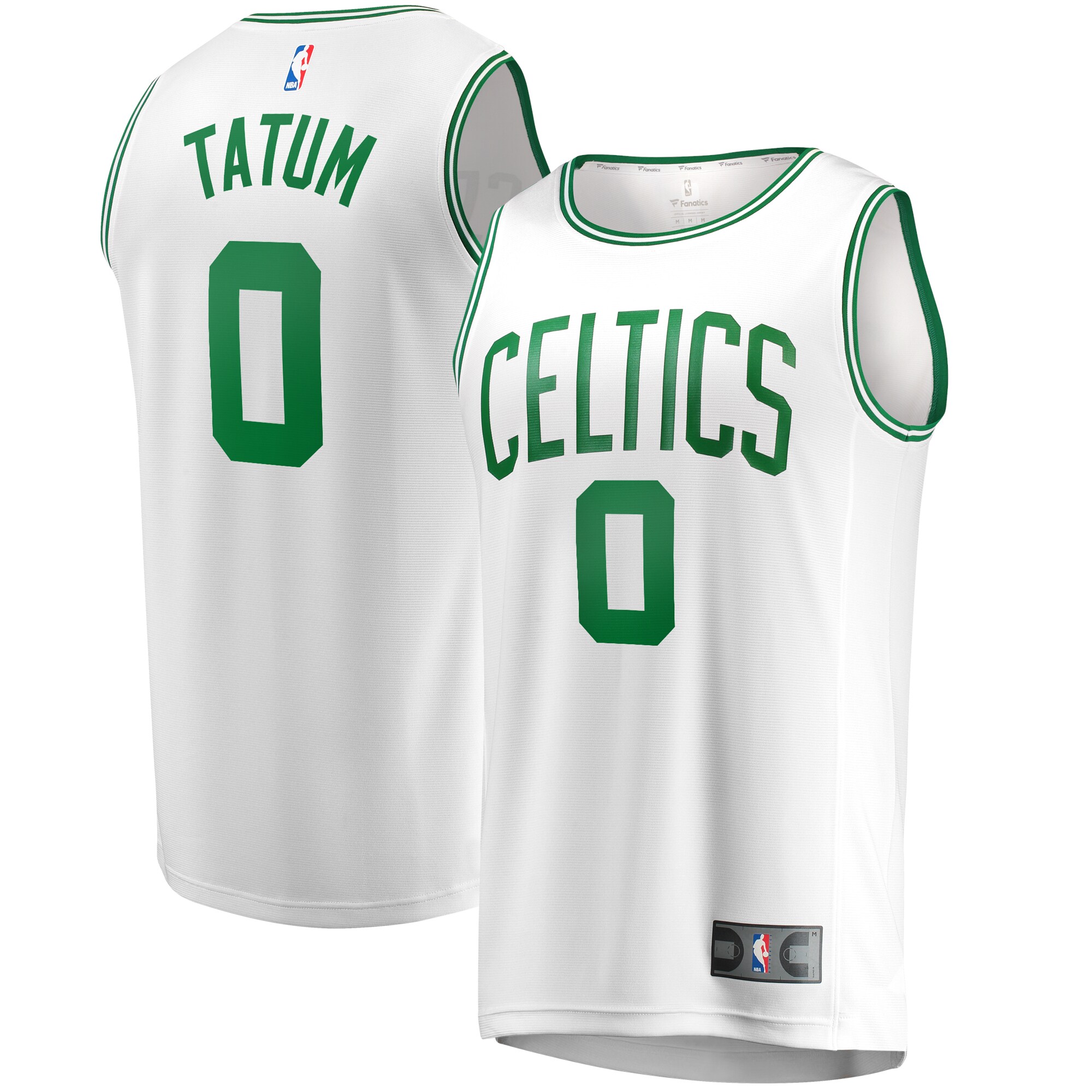 Jayson Tatum Boston Celtics Fanatics Fast Break Replica Player Jersey – Association Edition – White