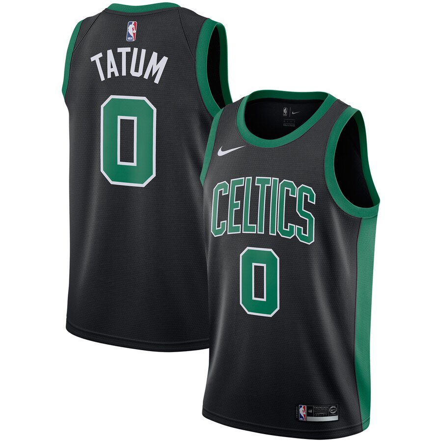 Jayson Tatum Boston Celtics Replica Swingman Jersey - Statement Edition - Black