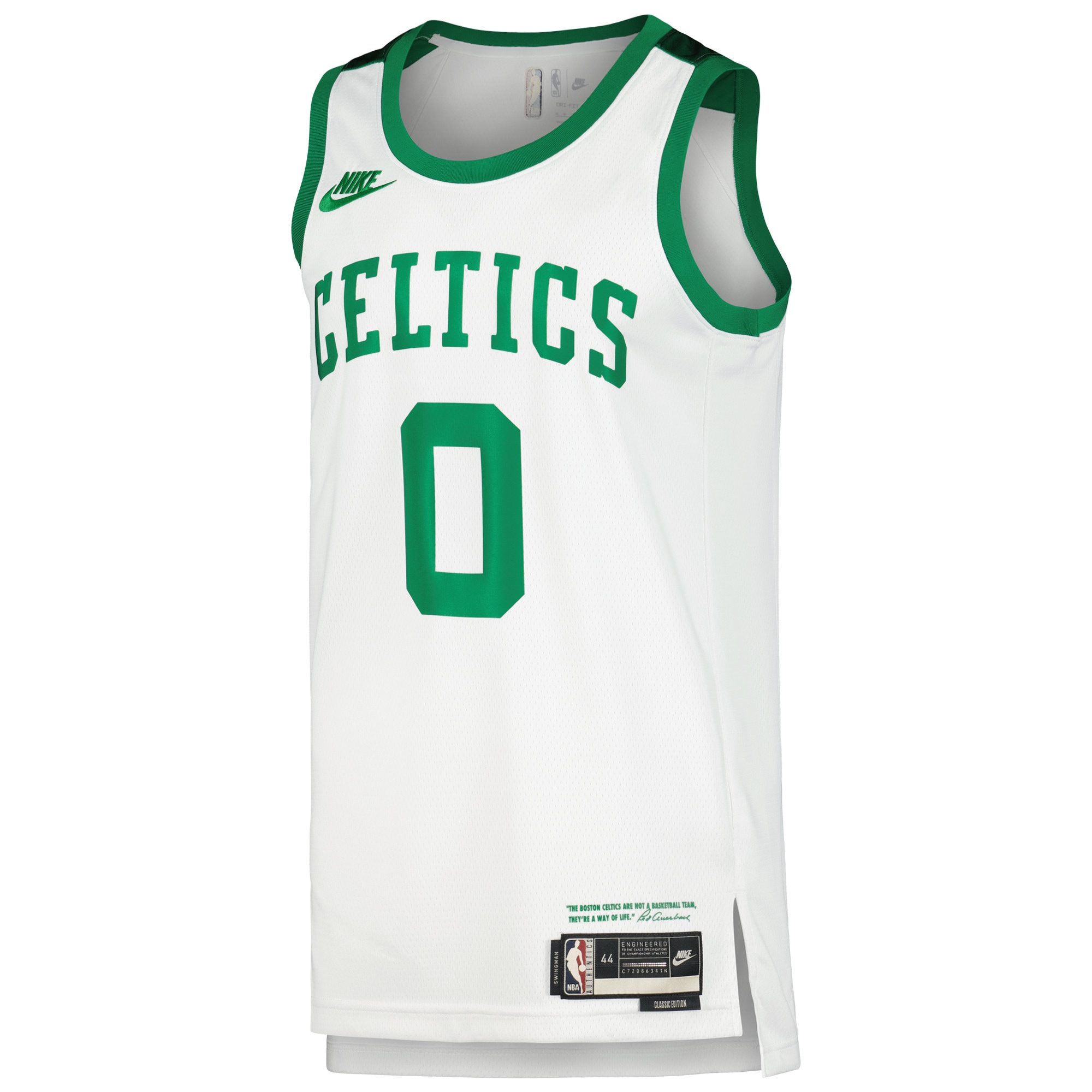 Alternative view of Jayson Tatum Boston Celtics Swingman Player Jersey - Classic Edition - White