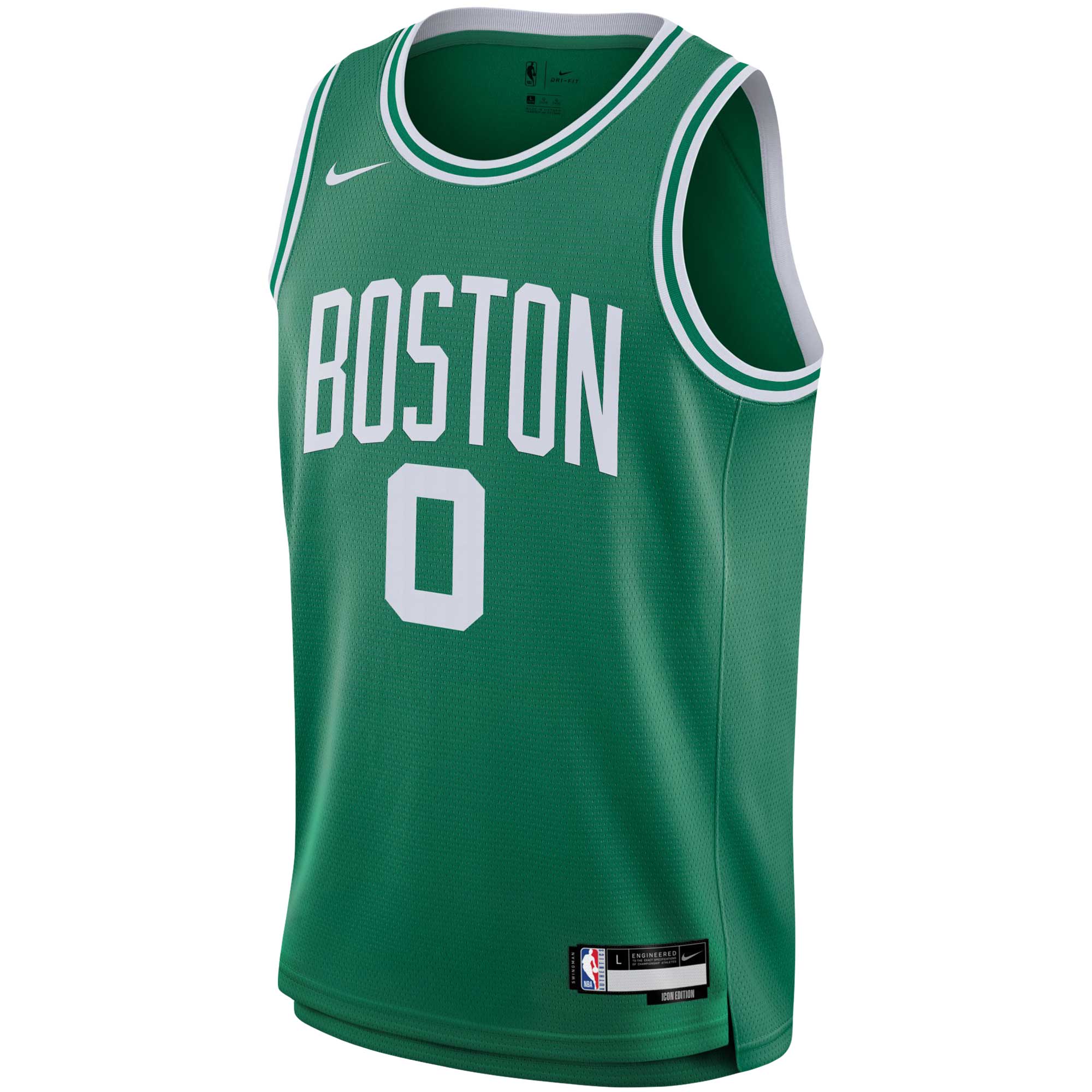 Alternative view of Jayson Tatum Boston Celtics Youth Swingman Jersey - Icon Edition - Kelly Green
