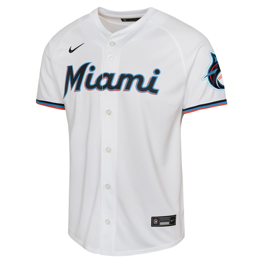 Alternative view of Jazz Chisholm 2 Miami Marlins Home Limited Player YOUTH Jersey - White 