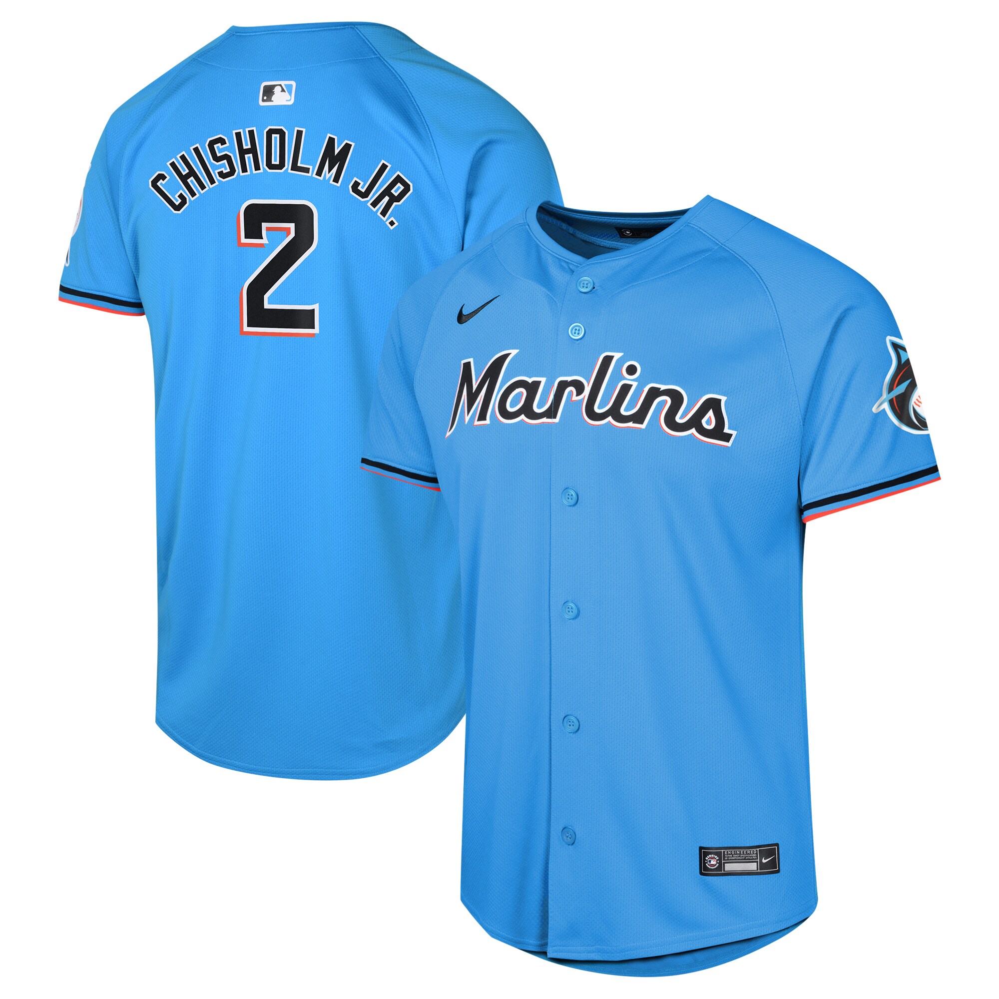 Jazz Chisholm Jr. Miami Marlins Youth Alternate Limited Player JerseyÃƒâ€šÃ‚Â ÃƒÂ¢Ã¢â€šÂ¬Ã¢â‚¬Å“ Blue