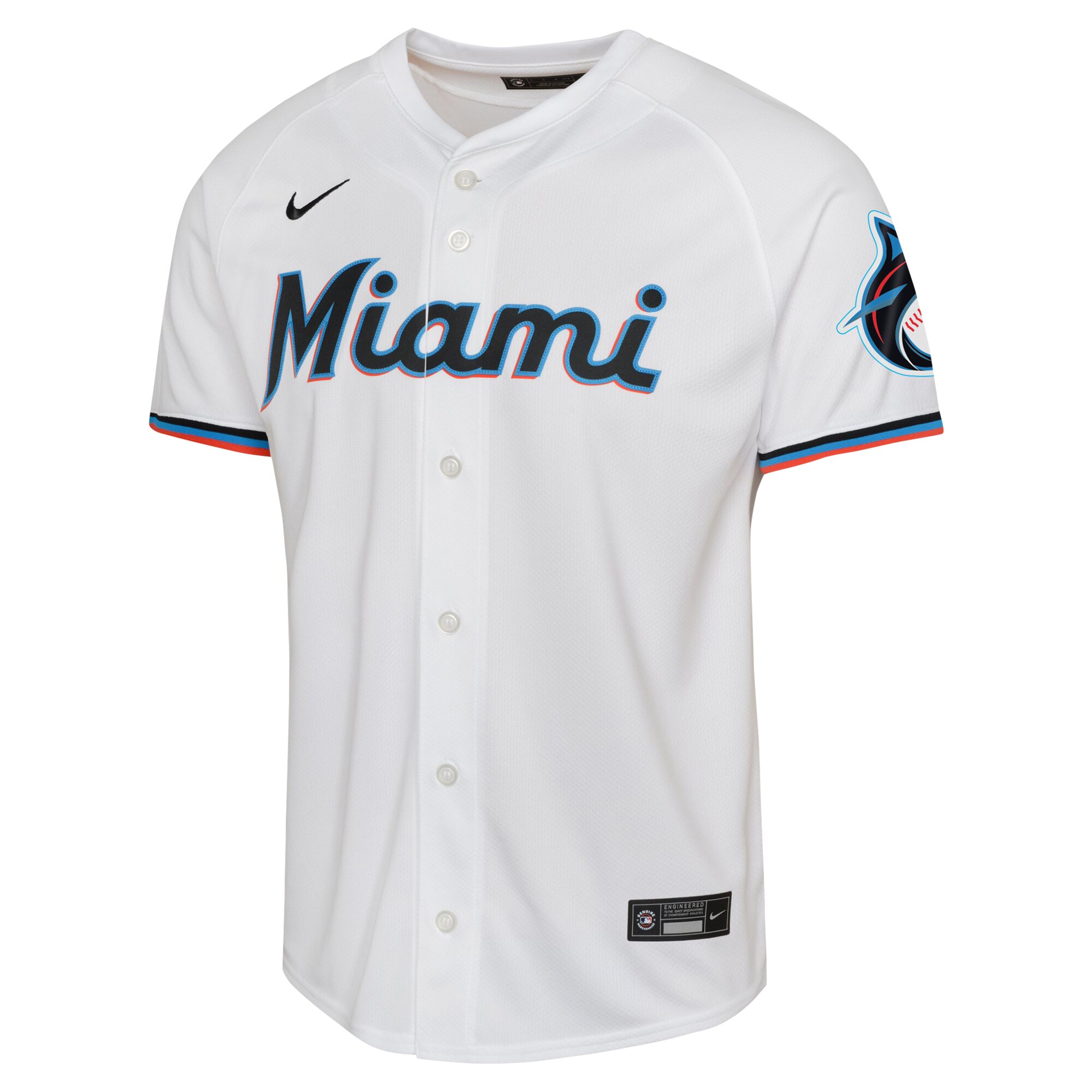 Alternative view of Jazz Chisholm Miami Marlins Youth Home Limited Player Jersey - White