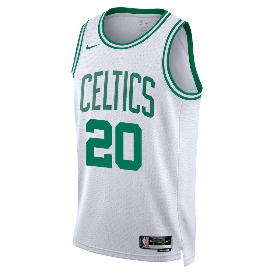 Alternative view of JD Davison 20 Boston Celtics 2024 FINALS PATCH Swingman Jersey - Association Edition - White - JS946