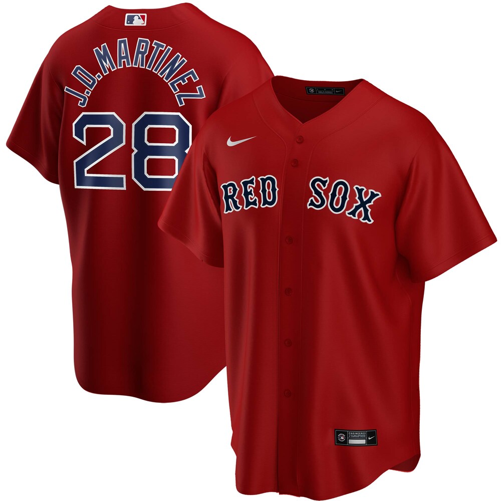 J.d. Martinez Boston Red Sox Alternate 2020 Player Jersey - Red