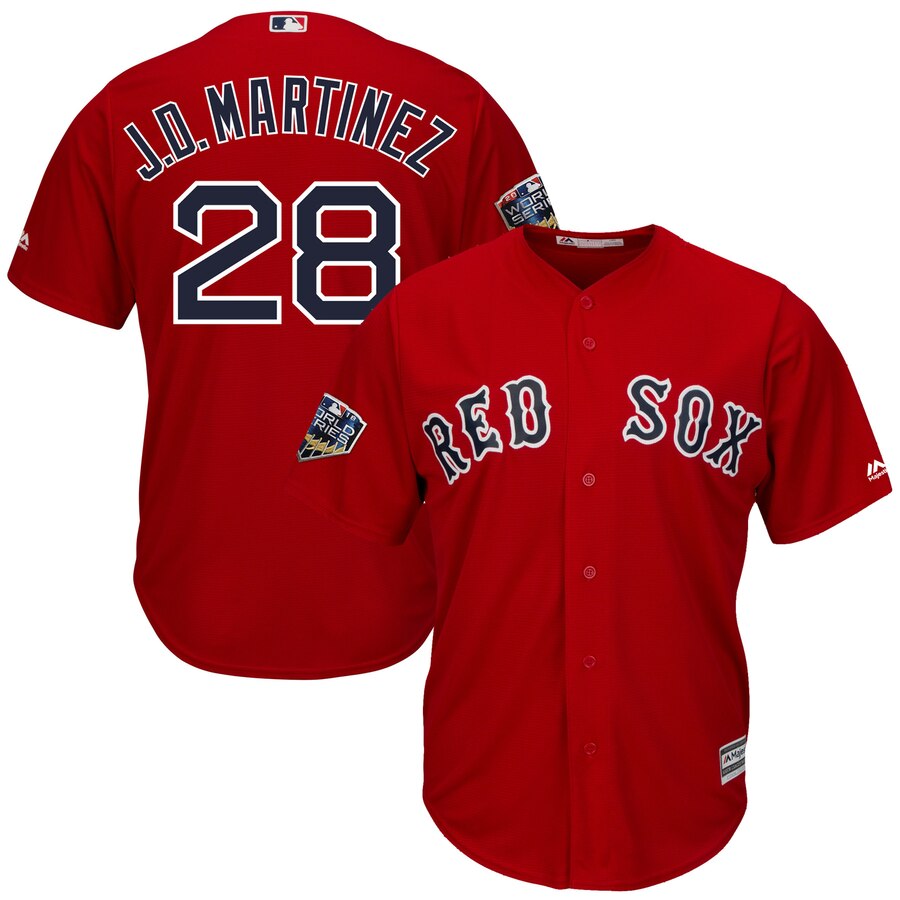 J.d. Martinez Boston Red Sox Majestic 2018 World Series Cool Base Player Jersey – Scarlet