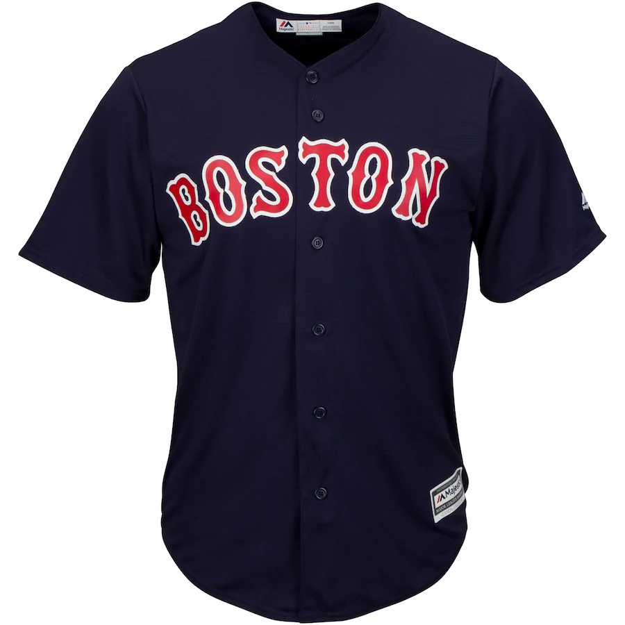 Alternative view of J.d. Martinez Boston Red Sox Majestic Alternate Official Cool Base Player Jersey - Navy