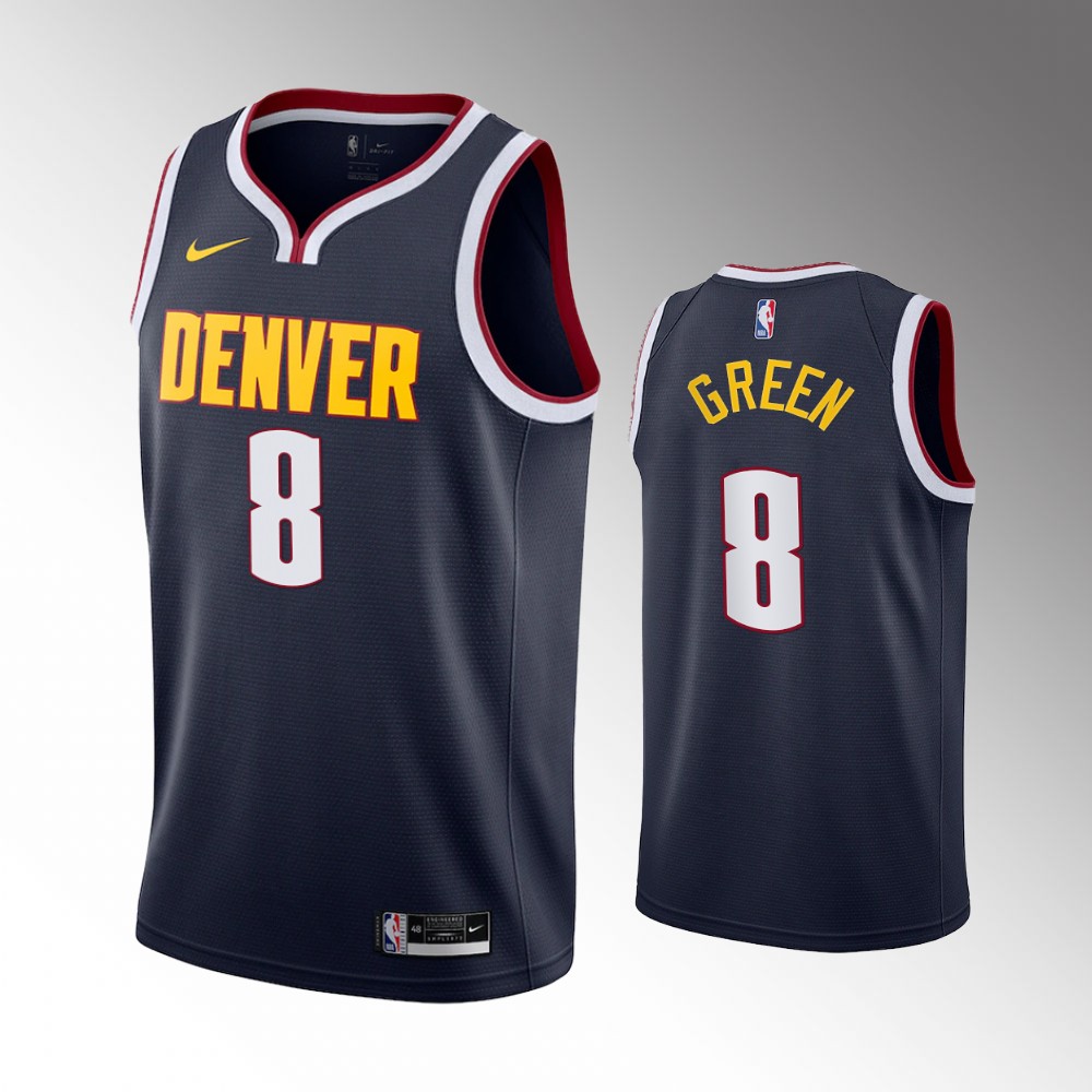 Jeff Green Denver Nuggets 2021 Icon Edition Navy 2021 Trade Jersey