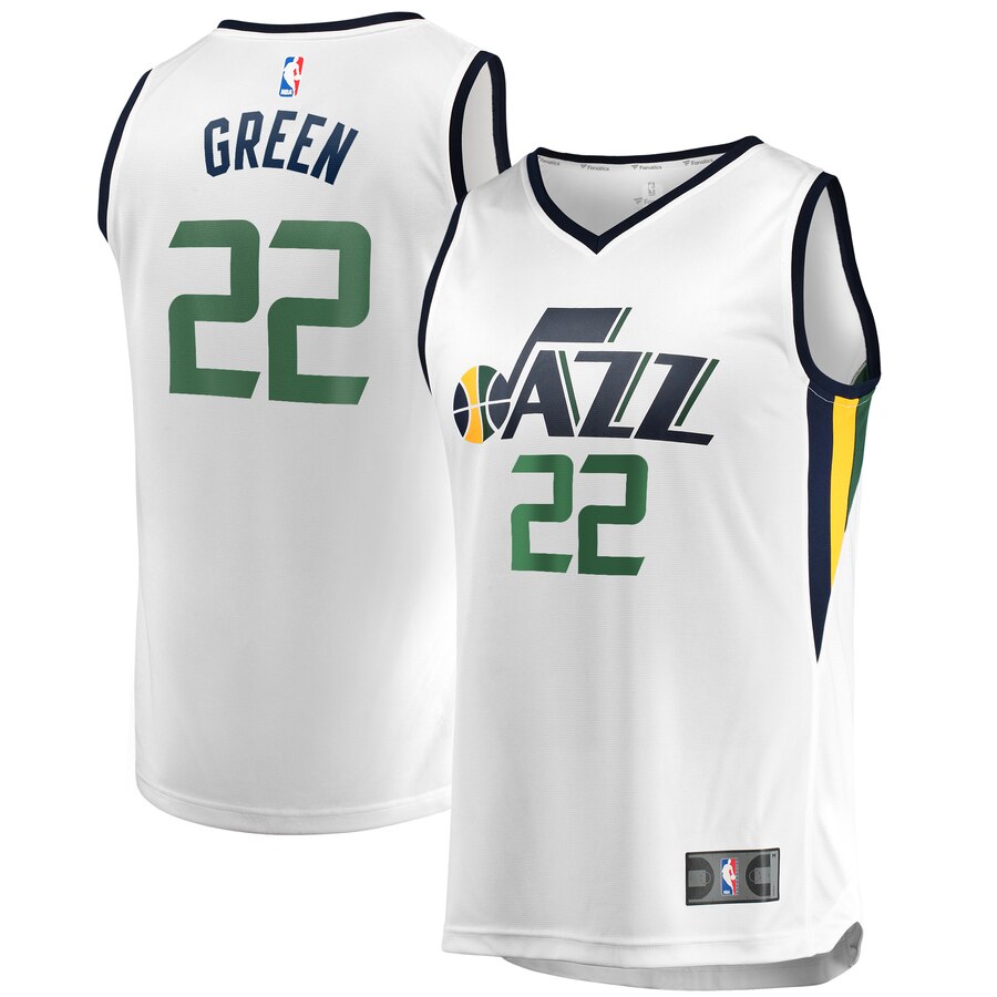 Jeff Green Utah Jazz Fanatics Branded Fast Break Player Jersey - Association Edition - White