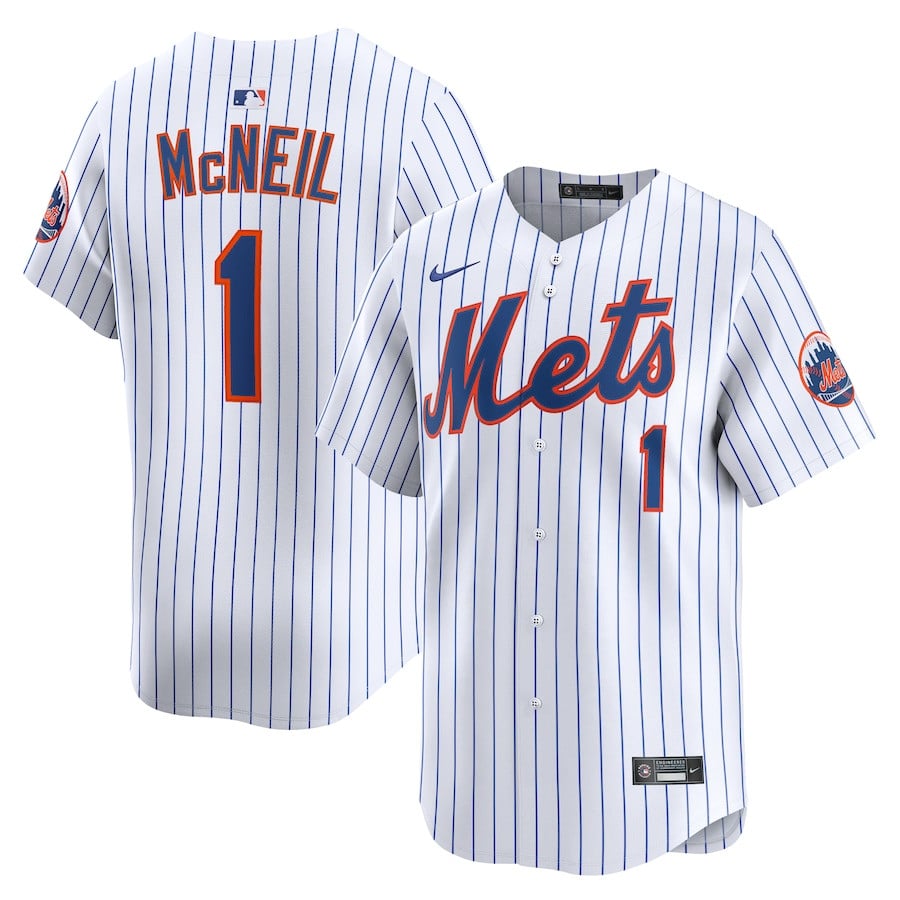 Jeff McNeil 1 New York Mets Alternate Limited Player Men Jersey - White 