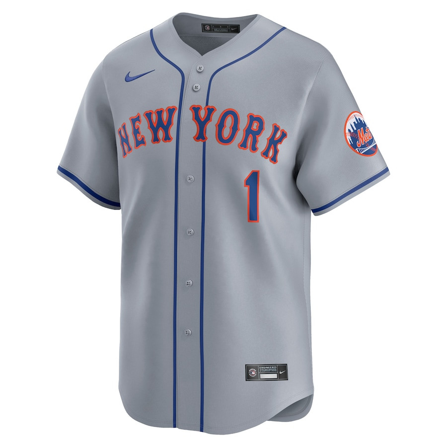 Alternative view of Jeff McNeil 1 New York Mets Away Limited Player Men Jersey - Gray 