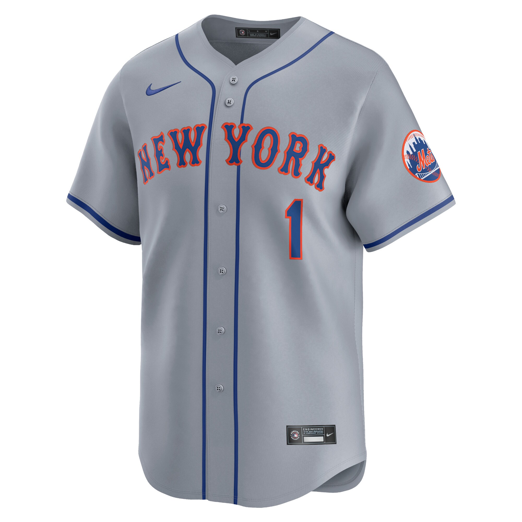 Alternative view of Jeff Mcneil New York Mets Away Limited Player Jersey - Gray
