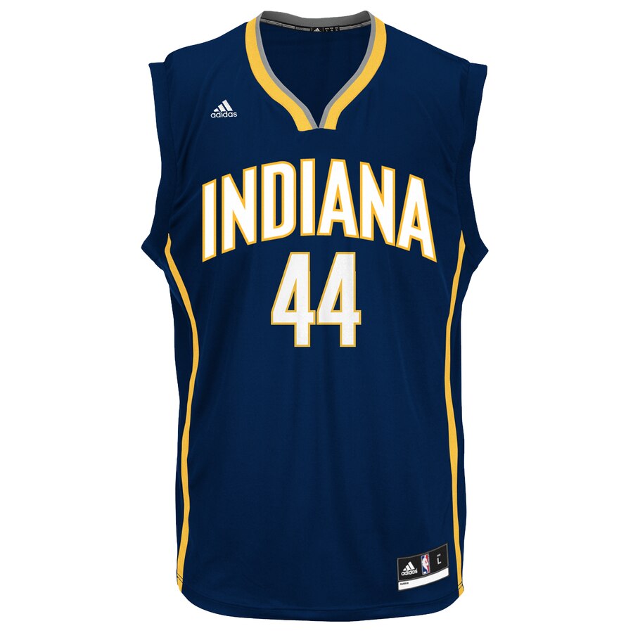 Alternative view of Jeff Teague Indiana Pacers Adidas Road Replica Jersey - Navy