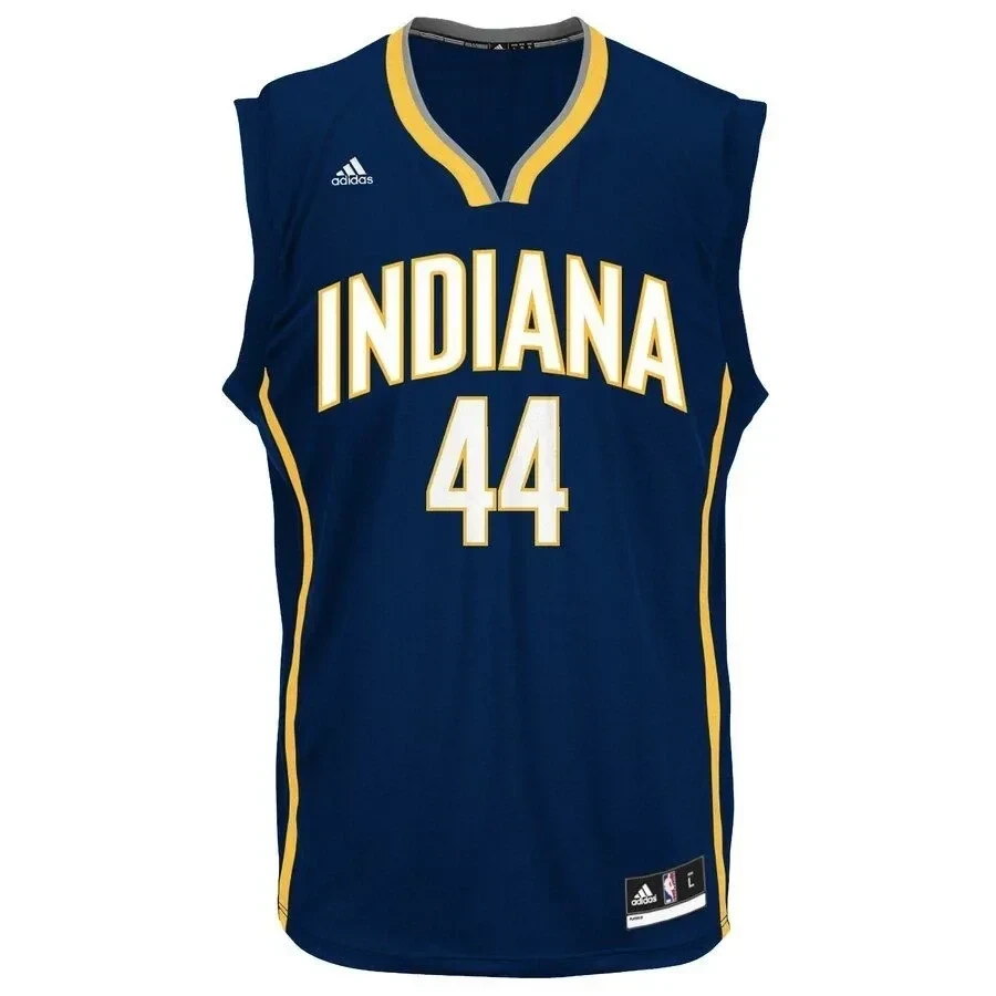 Alternative view of Jeff Teague Indiana Pacers Road Jersey - Navy - JS868 