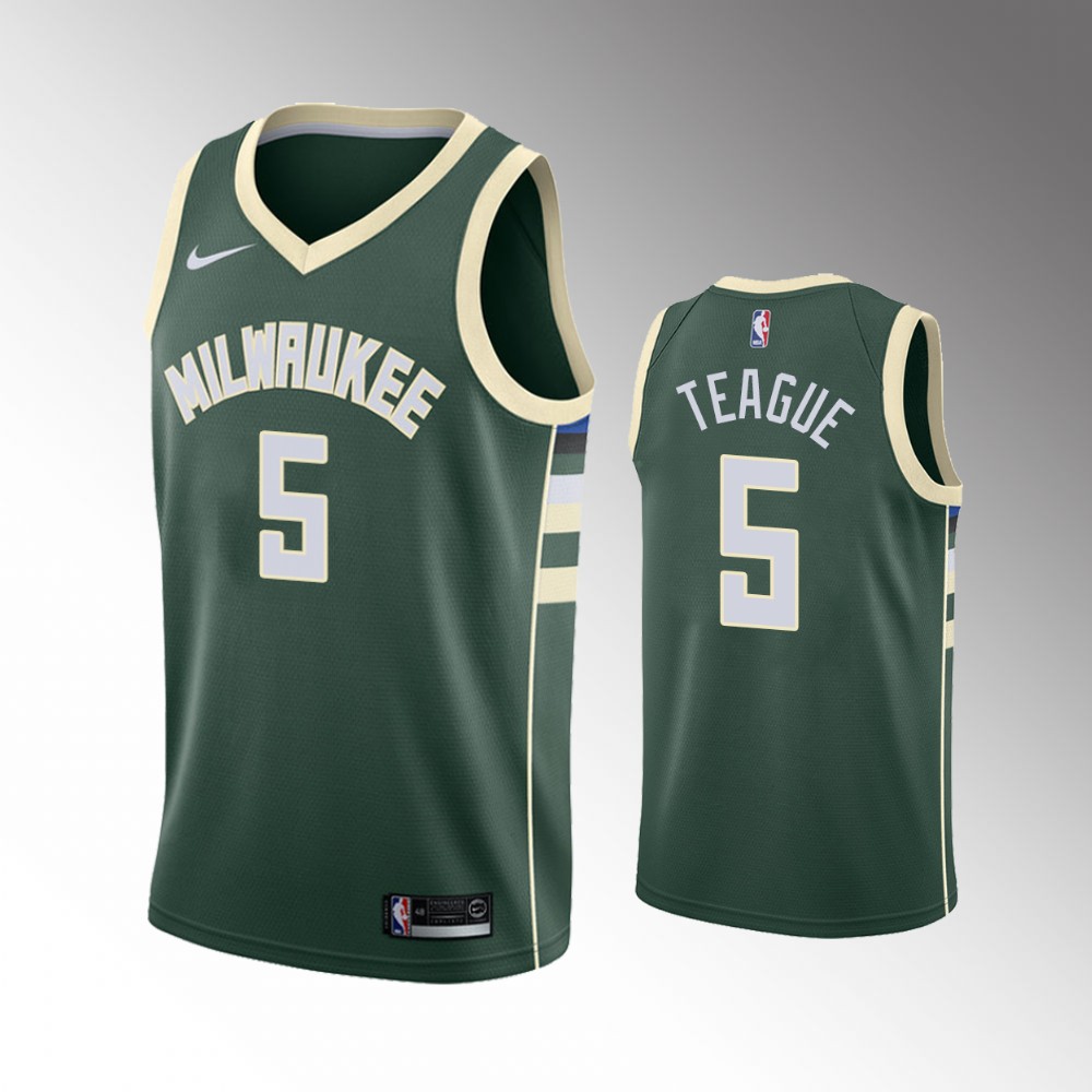 Jeff Teague Milwaukee Bucks Icon Edition Green Swingman Jersey