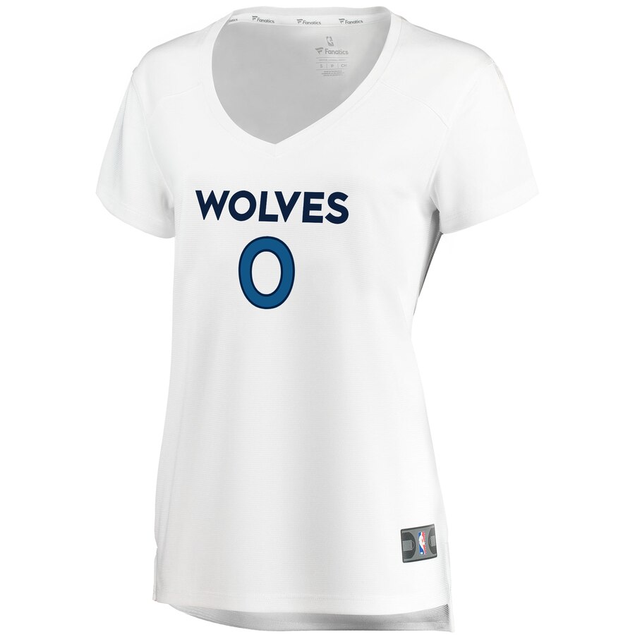 Alternative view of Jeff Teague Minnesota Timberwolves Fanatics Branded Women's Fast Break Replica Jersey White - Association Edition