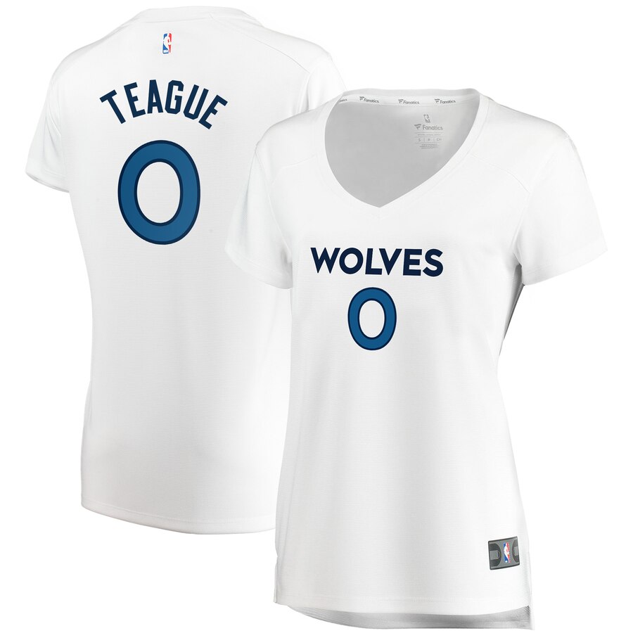 Jeff Teague Minnesota Timberwolves Fanatics Branded Women's Fast Break Replica Jersey White - Association Edition