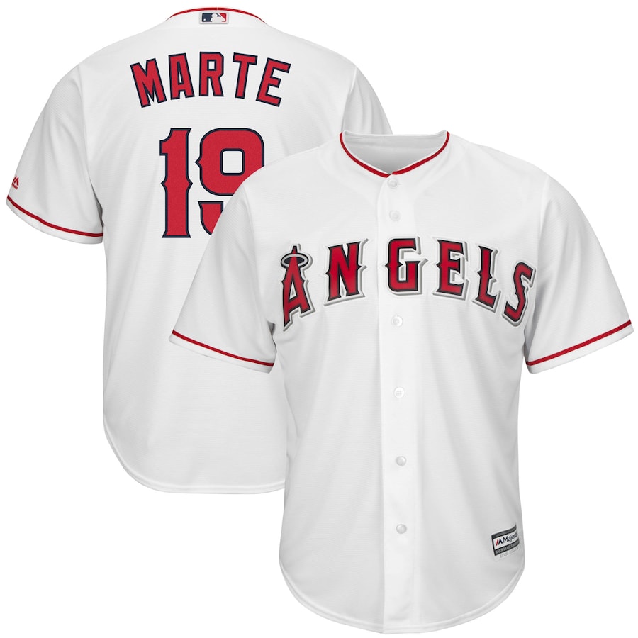 Jefry MartÃƒÆ’Ã‚Â© Los Angeles Angels Majestic Home Cool Base Replica Player Jersey - White