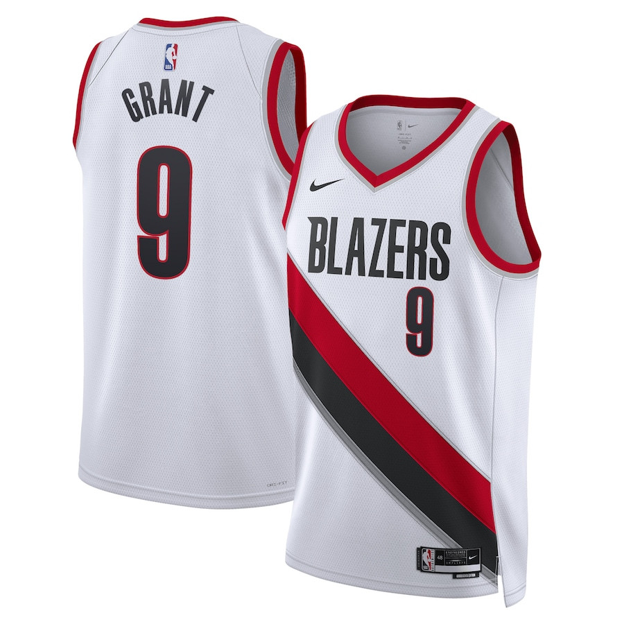 Jerami Grant 9 Portland Trail Blazers Unisex Swingman Jersey - Association Edition - White - JS572 