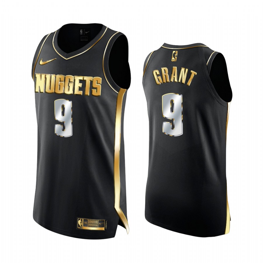 Jerami Grant Denver Nuggets Black Golden 2020-21 Jersey Limited Edition