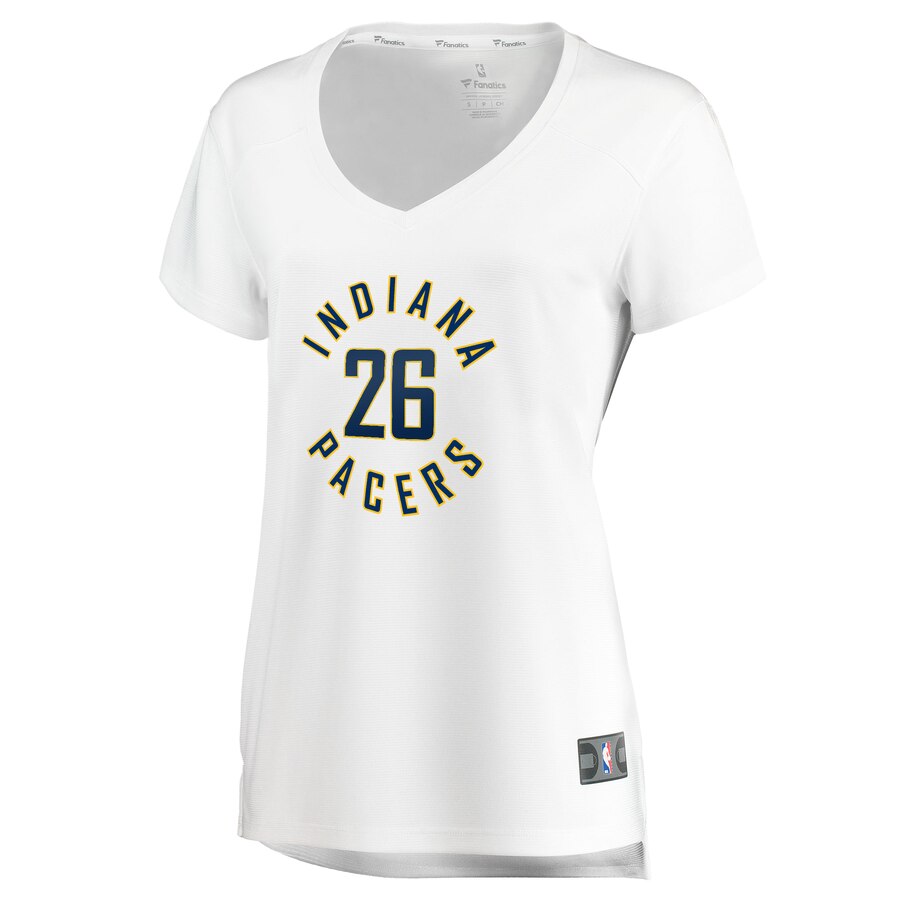 Alternative view of Jeremy Lamb Indiana Pacers Fanatics Branded Women's Fast Break Replica Jersey White - Association Edition