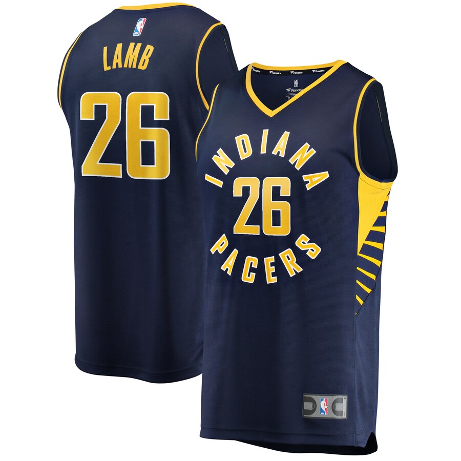 Jeremy Lamb Indiana Pacers Fanatics Branded Youth Fast Break Replica Jersey Navy - Icon Edition
