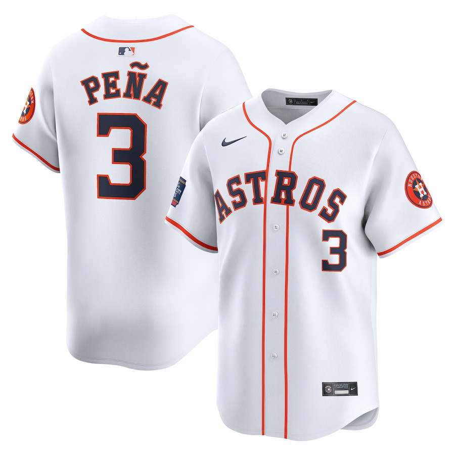 Jeremy Peña 3 Houston Astros 2024 MLB World Tour Mexico City Series Home Limited Jersey - White 