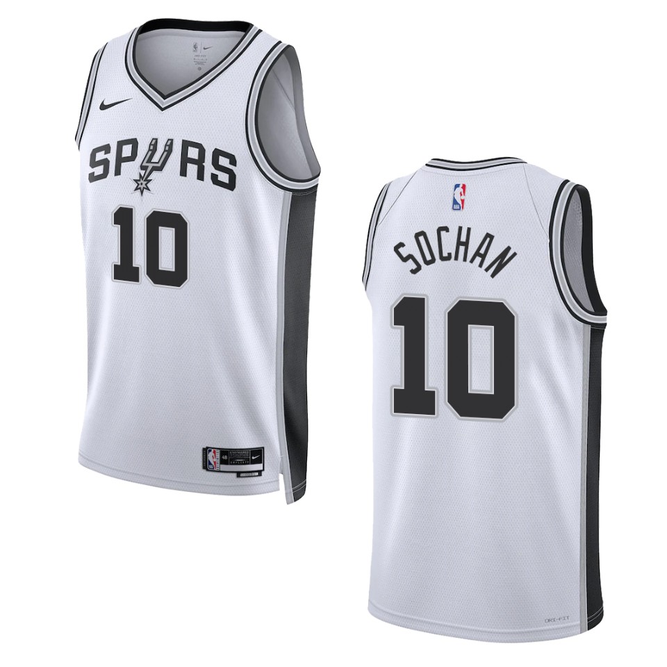 Jeremy Sochan Association Edition San Antonio Spurs 2022-23 White Swingman Jersey
