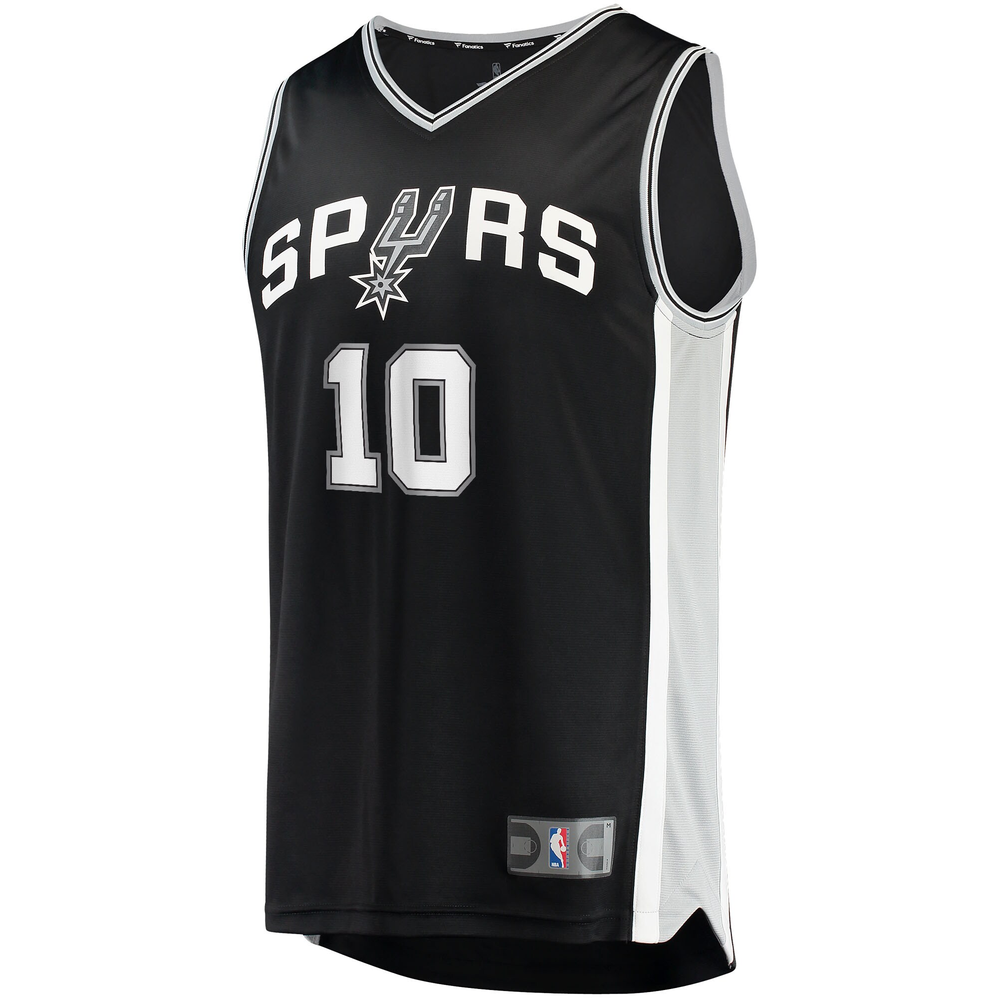 Alternative view of Jeremy Sochan San Antonio Spurs Fanatics Youth 2022 Nba Draft First Round Pick Fast Break Replica Jersey - Icon Edition - Black