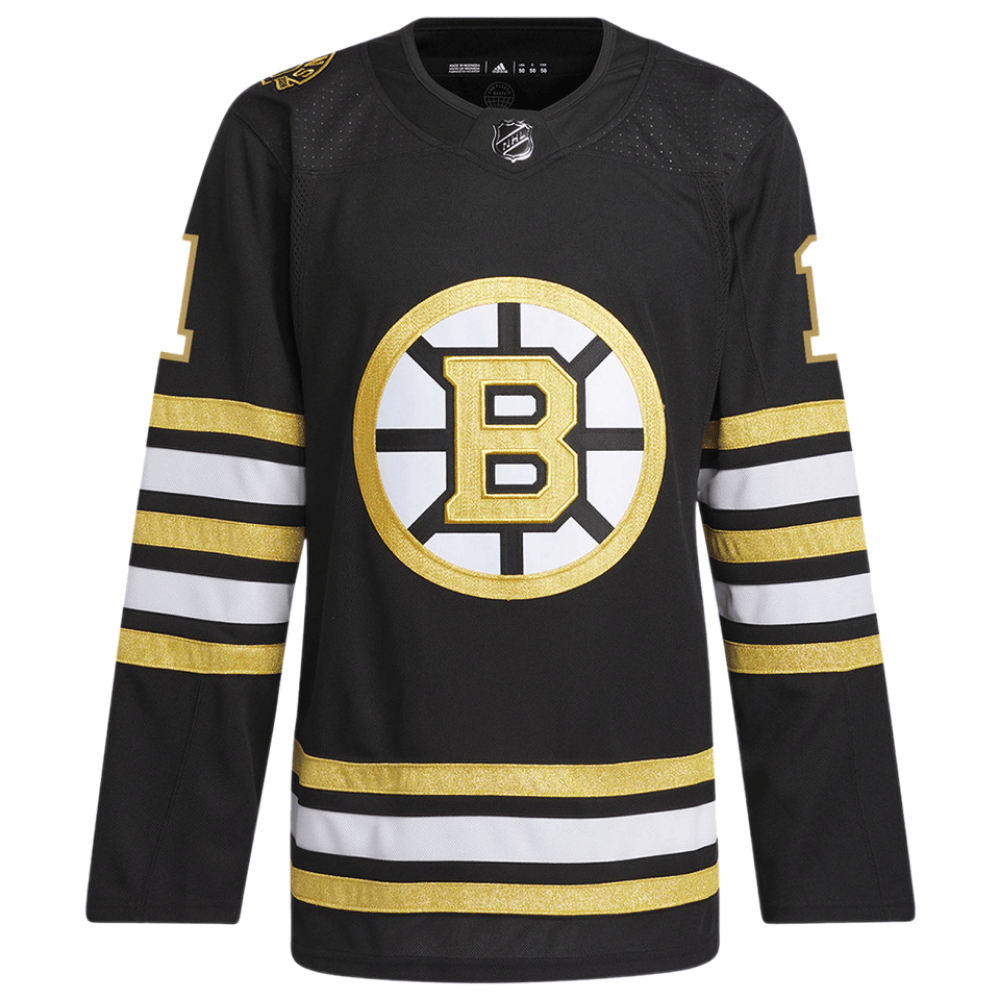 Alternative view of Jeremy Swayman 1 Boston Bruins 100th Anniversary Primegreen Home Men Jersey - Black - JS435 