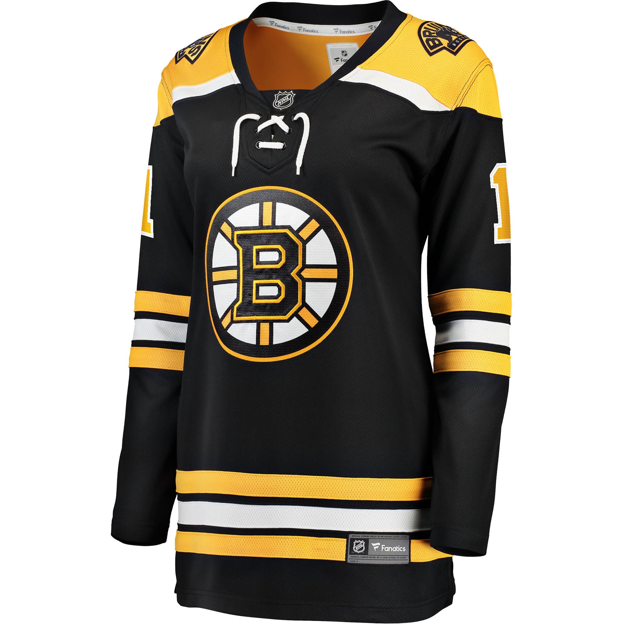 Alternative view of Jeremy Swayman 1 Boston Bruins Home Breakaway Jersey - Women, Black - JS747 