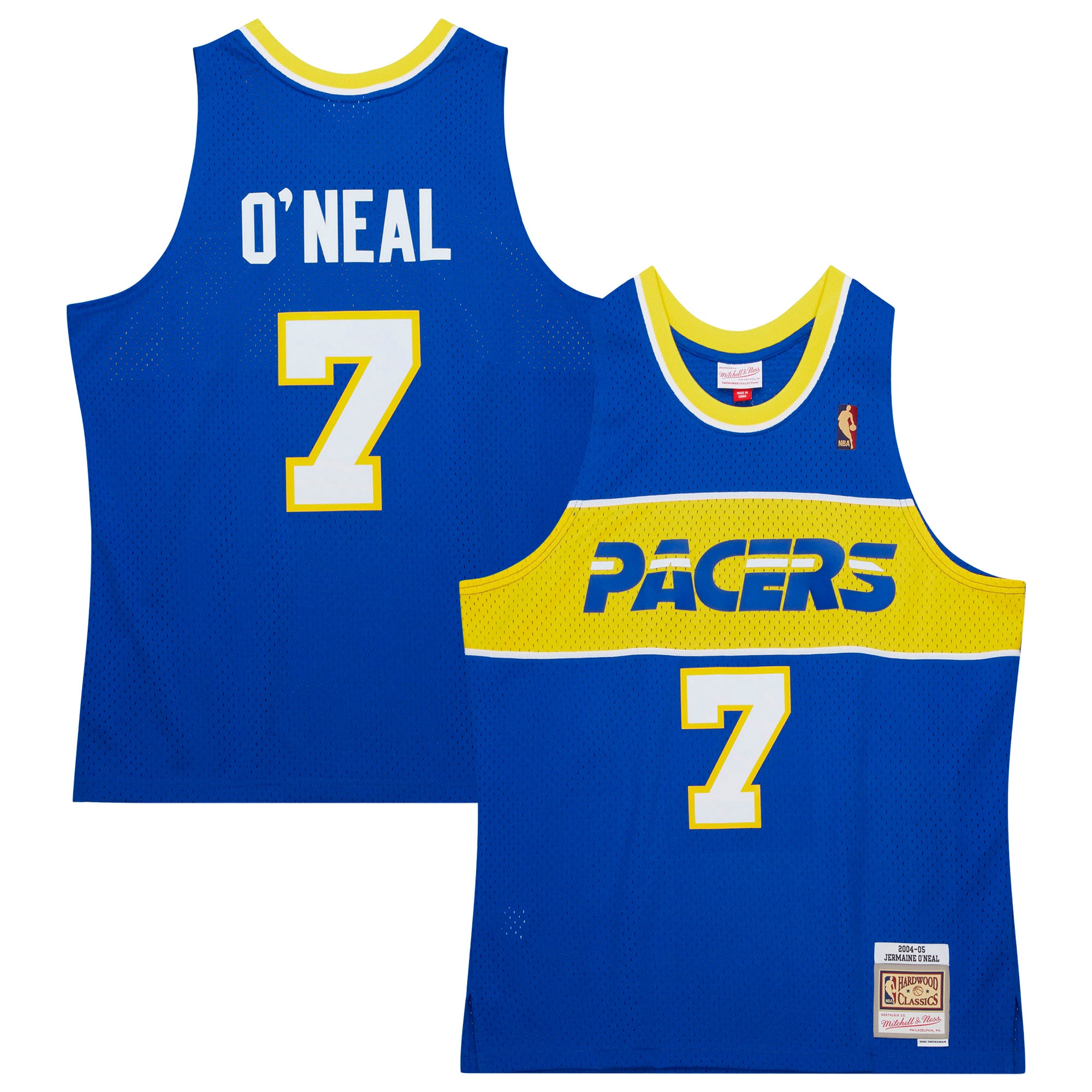 Jermaine O'neal Indiana Pacers Mitchell & Ness  2004/05 Hardwood Classics Swingman Jersey - Royal