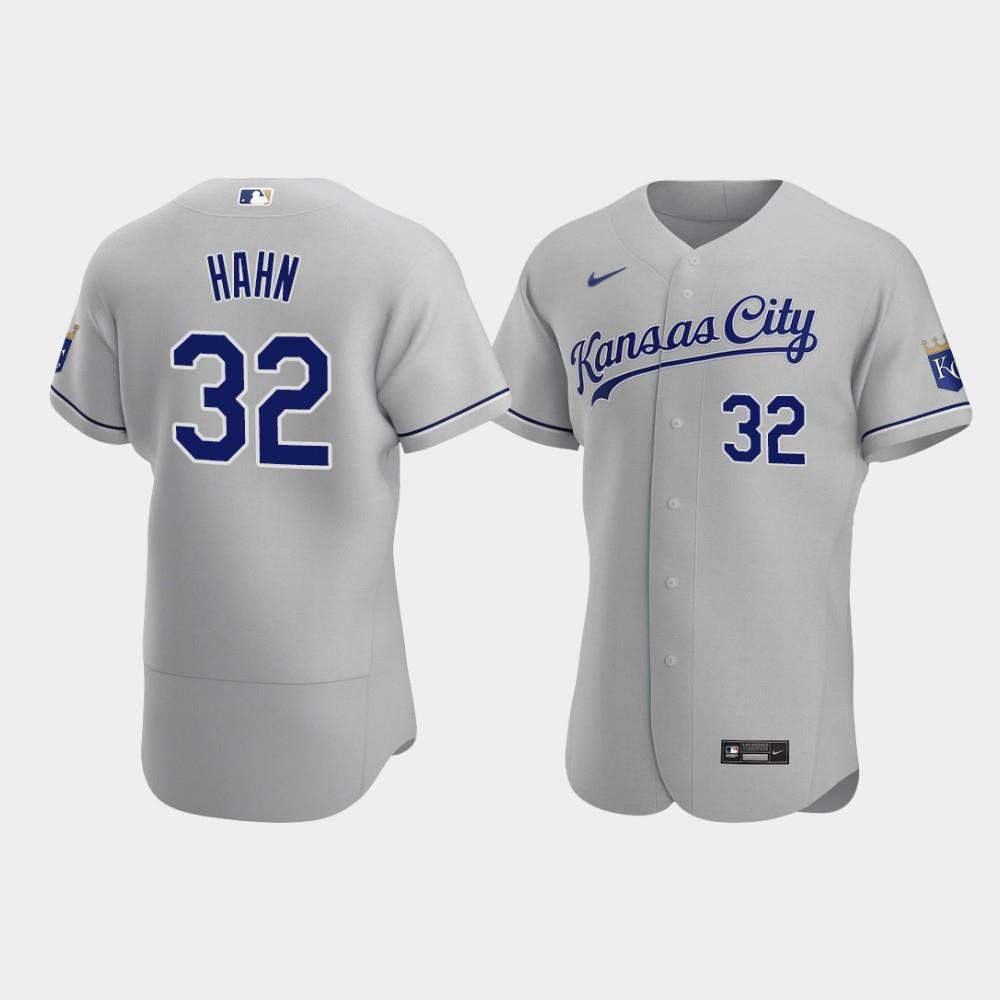 Jesse Hahn 32 Kansas City Royals Gray Road Jersey Jersey 