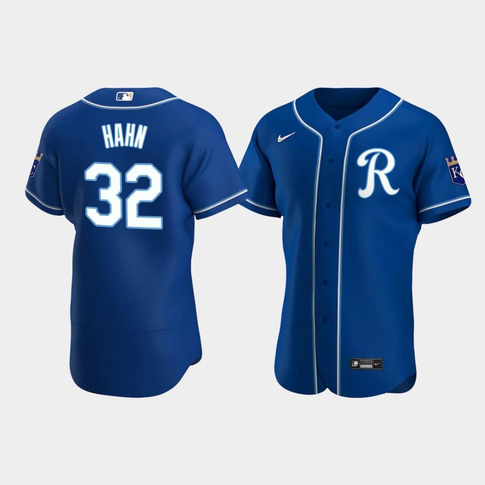 Jesse Hahn 32 Kansas City Royals Team Logo Royal Alternate Jersey Jersey 