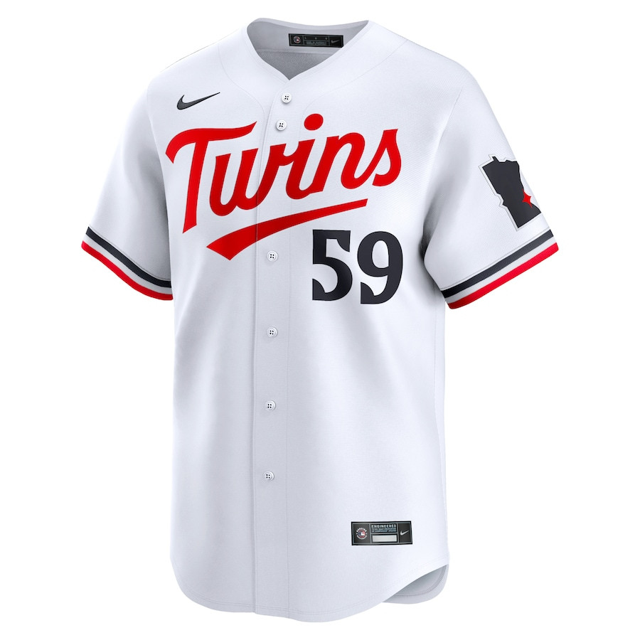 Alternative view of Jhoan Duran 59 Minnesota Twins Home Limited Player Men Jersey - White 